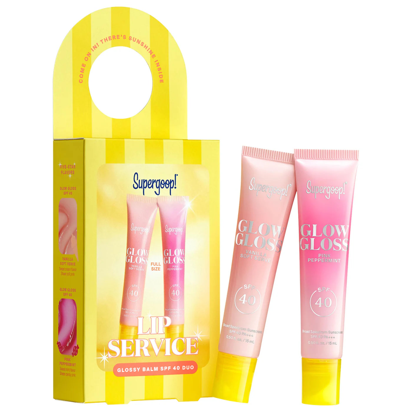 Supergoop! Lip Service Glossy Balm SPF 40 Duo – SUPERGOOP!