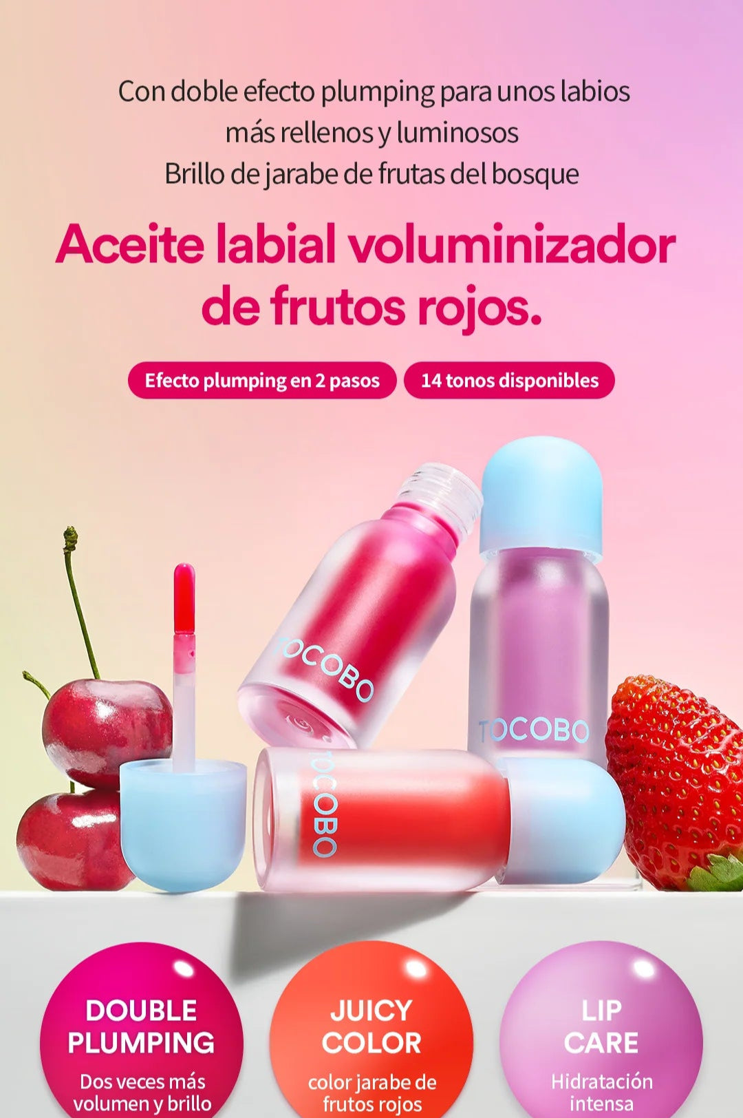 Juicy Berry Plumping Lip Oil - TOCOBO
