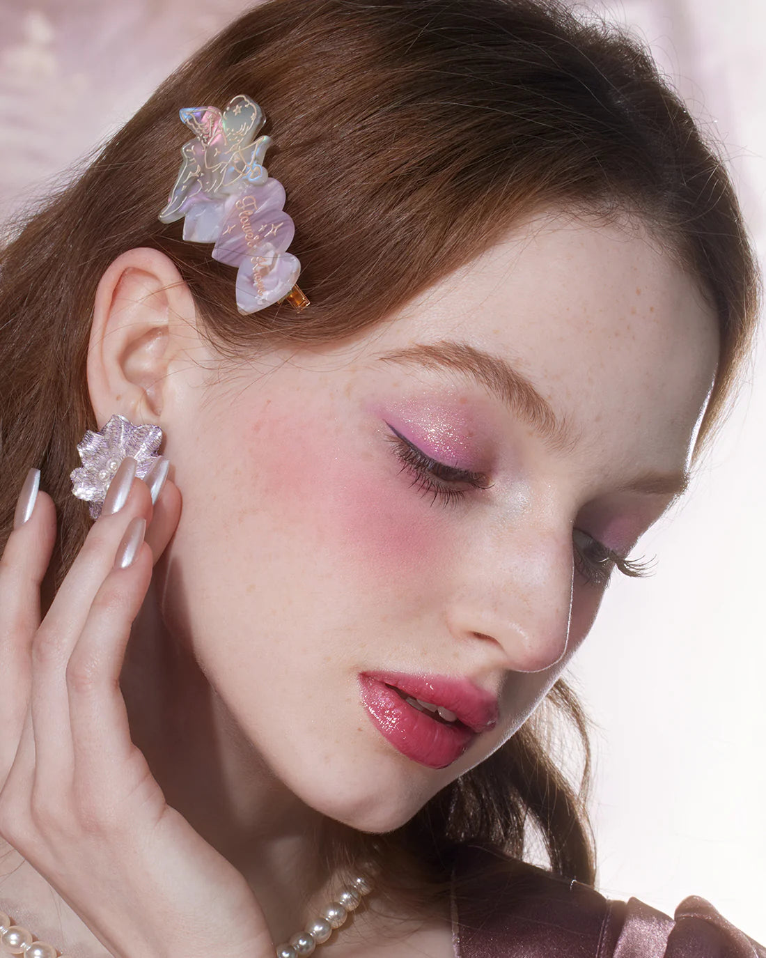 Violet Strawberry Rococo Hair Clip – Flower Knows