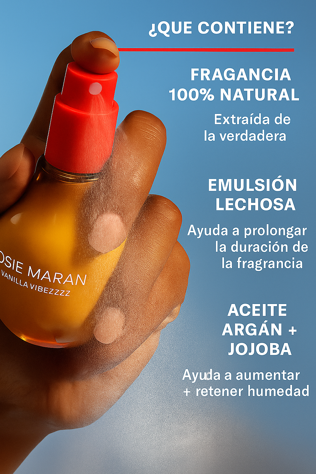 Vanilla Vibezzz - Body + Hair Fragrance Mist with 100% Natural Scents  - Josie Maran