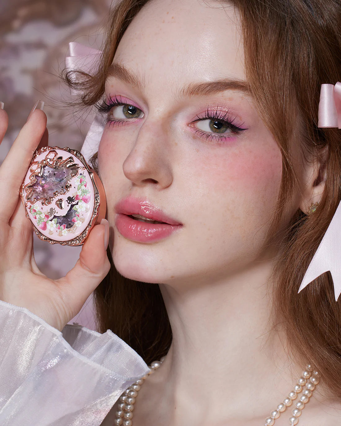 Violet Strawberry Rococo Embossed Blush – Flower Knows