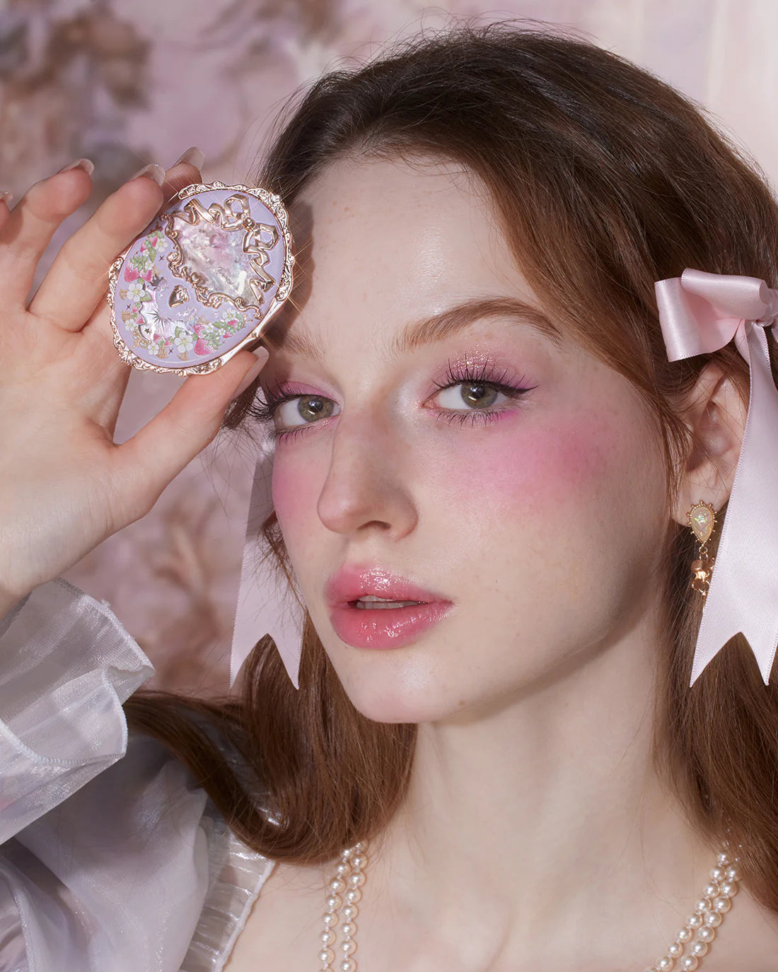 Violet Strawberry Rococo Embossed Blush – Flower Knows
