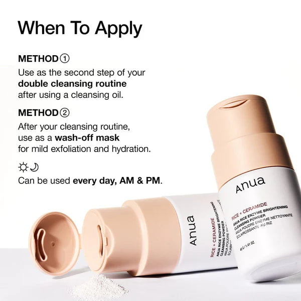 Rice Enzyme Brightening Cleansing Powder - Anua