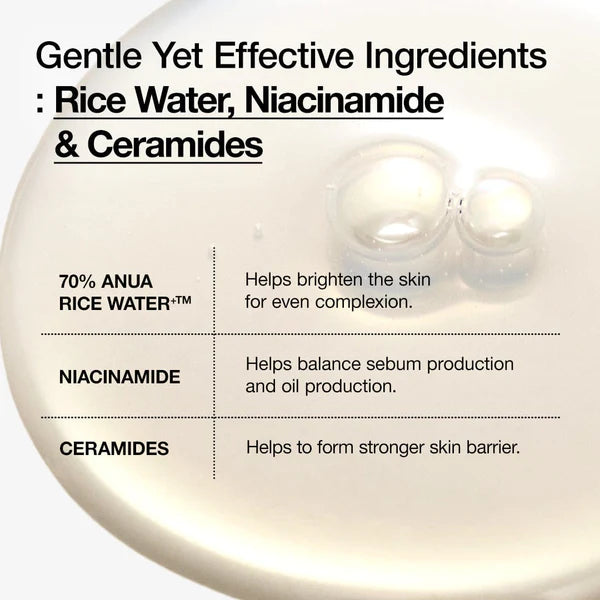 Rice 70 Glow Milky Toner - Anua