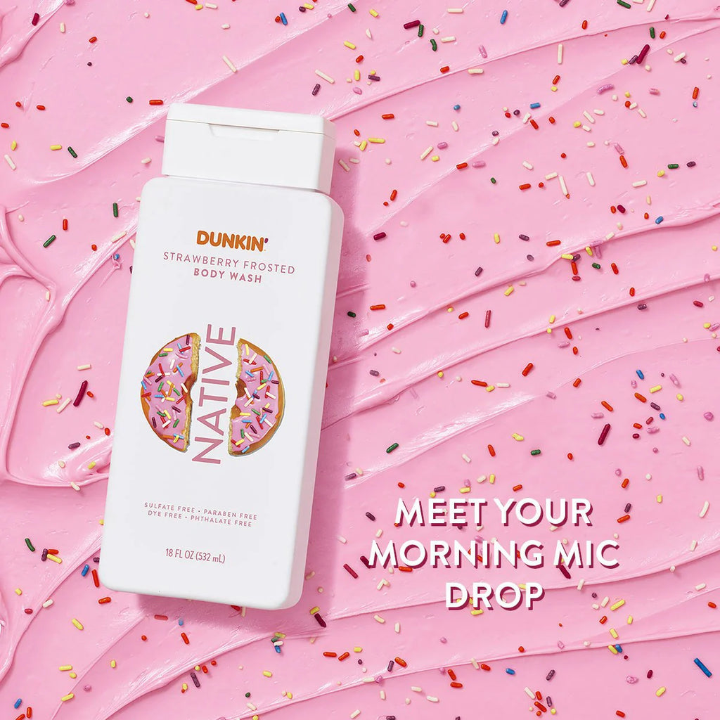 Body Wash Strawberry Frosted Native x Dunkin - Native