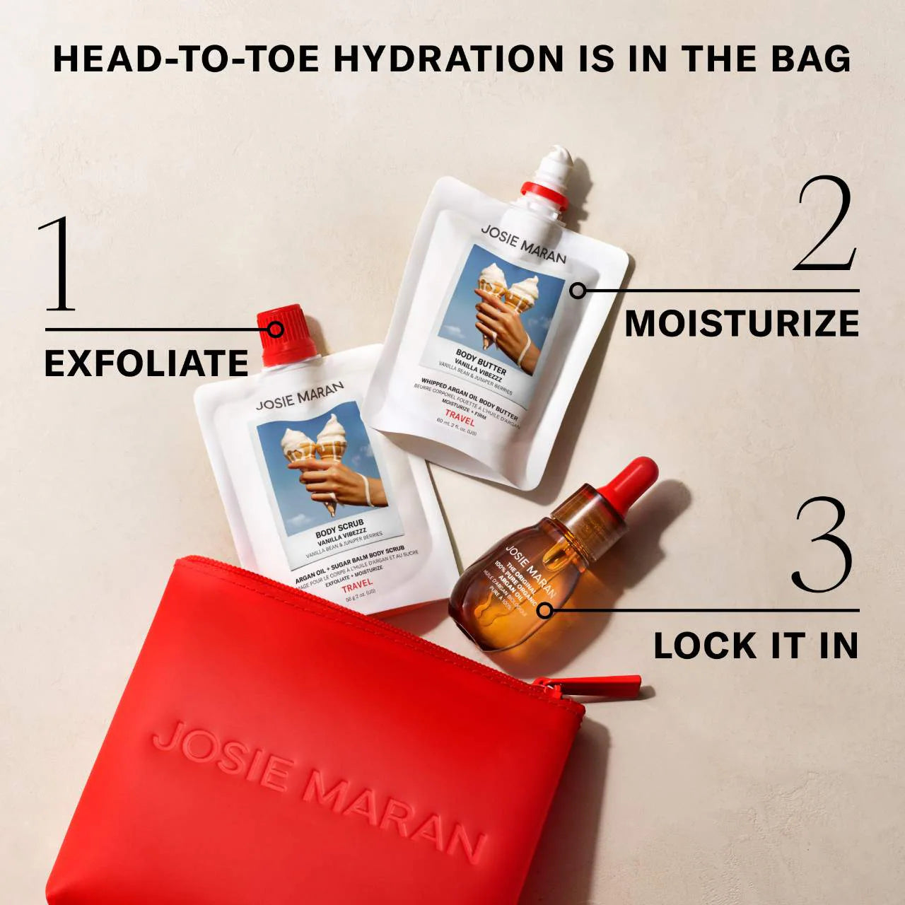 The Babies – 3-Piece Hydration Travel Trio – Josie Maran