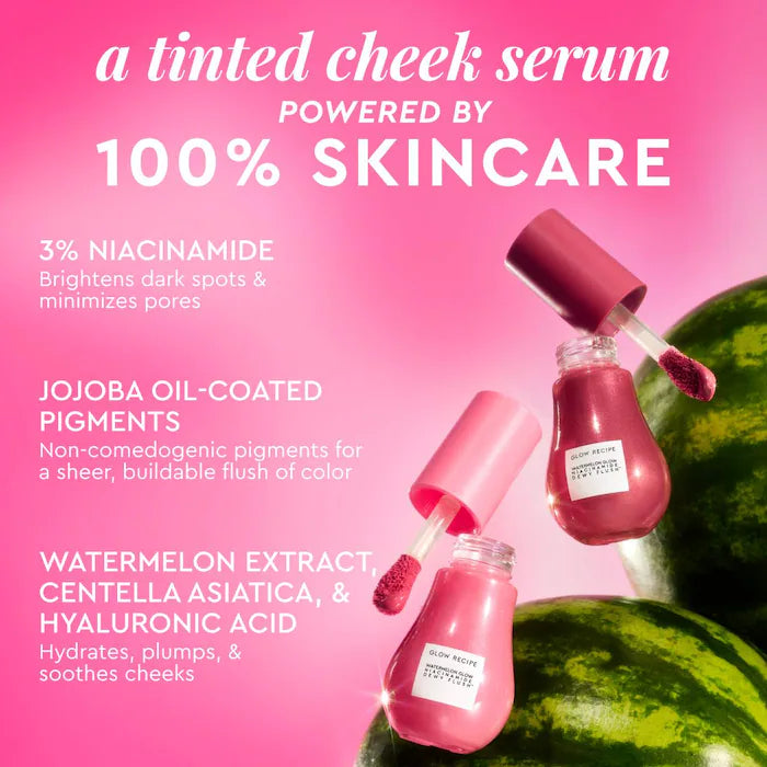 Watermelon Glow Niacinamide Dewy Flush Brightening Serum Blush - Glow Recipe