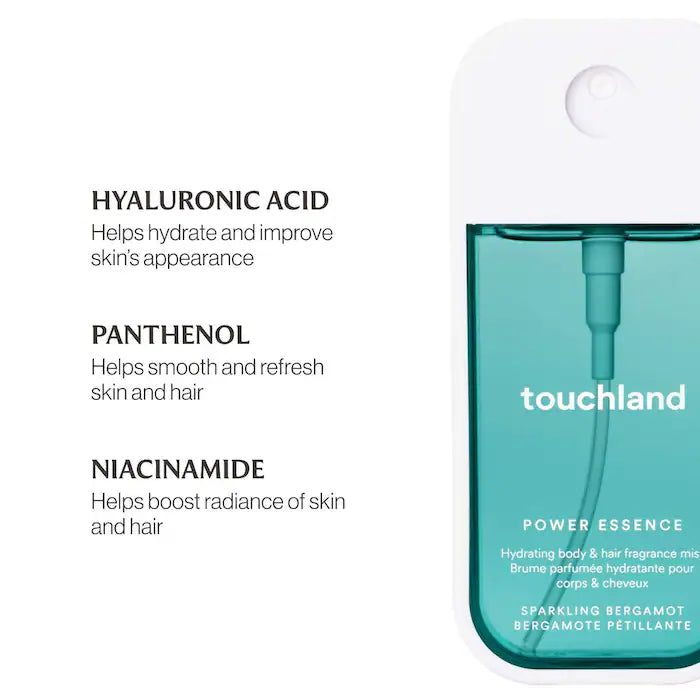 Sparkling Bergamont Power Essence Body & Hair Fragrance Mist - Touchland