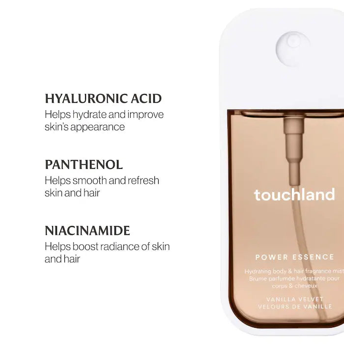 Vanilla Velvet Power Essence Body & Hair Fragrance Mist - Touchland
