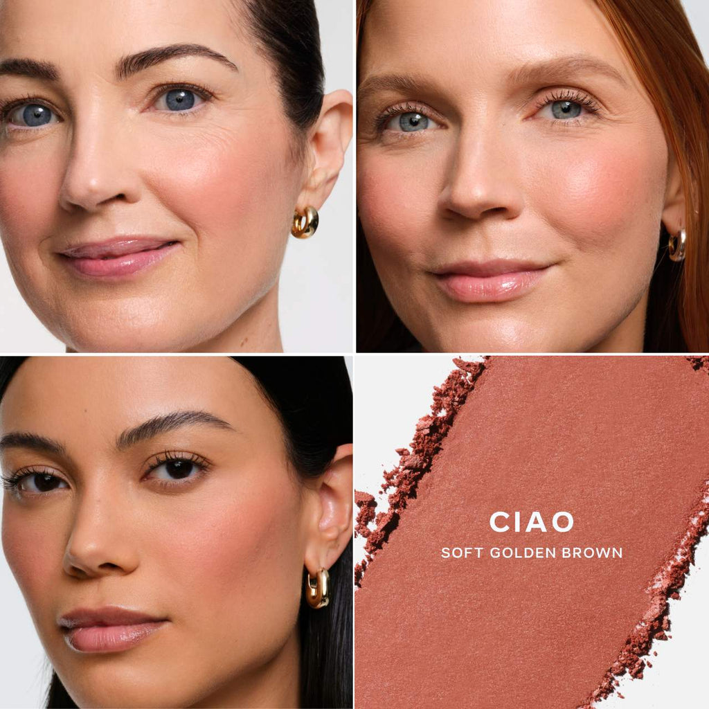 SuperSuede™ Talc‑Free Powder Blush – Saie