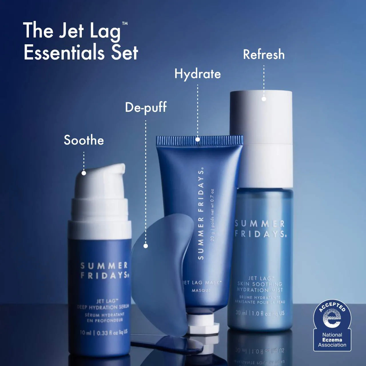 The Jet Lag™ Essentials Hydration Set for Travel - Summer Fridays