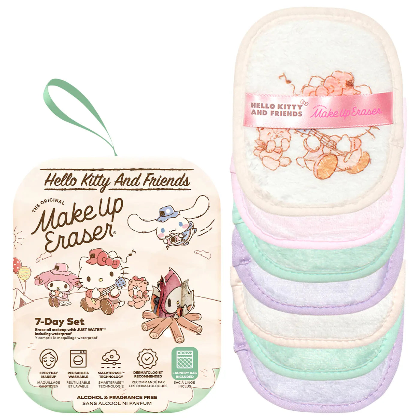 MakeUp Eraser Hello Kitty Glamping 7-Day Set – The Original MakeUp Eraser