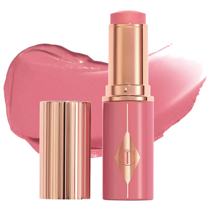 Unreal Lip + Cheek Glow Blush Stick with Hyaluronic Acid - Charlotte Tilbury