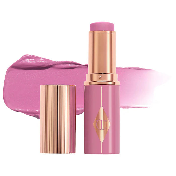 Unreal Lip + Cheek Glow Blush Stick with Hyaluronic Acid - Charlotte Tilbury
