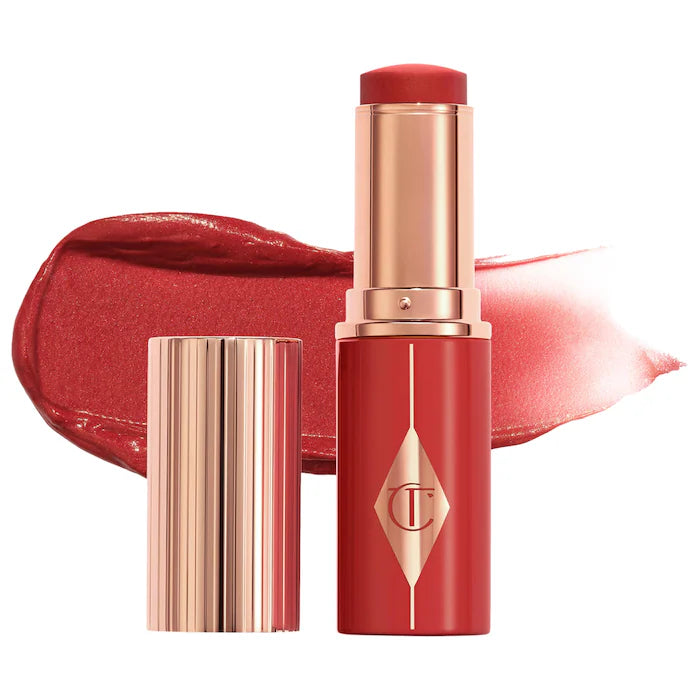Unreal Lip + Cheek Glow Blush Stick with Hyaluronic Acid - Charlotte Tilbury