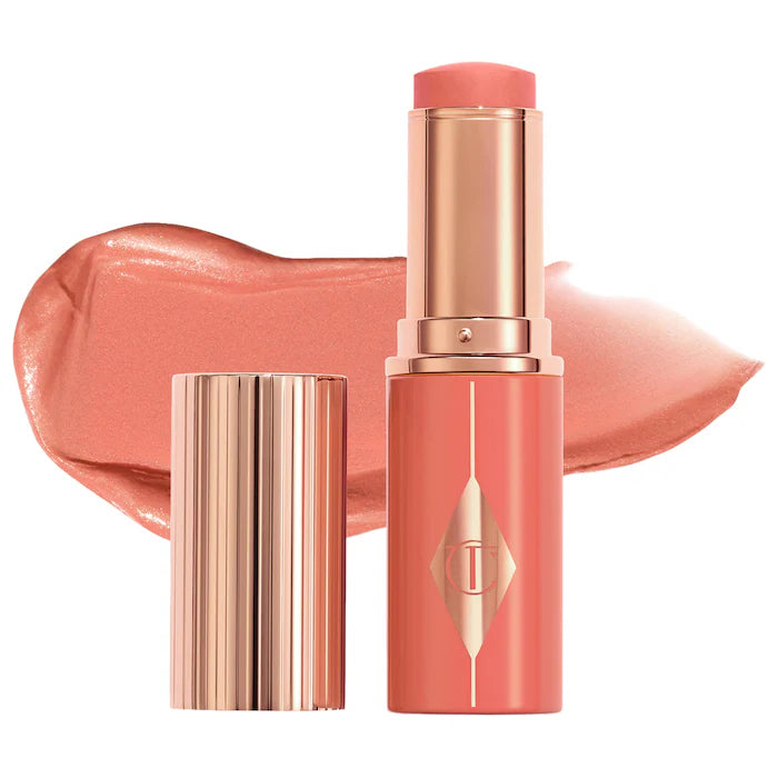Unreal Lip + Cheek Glow Blush Stick with Hyaluronic Acid - Charlotte Tilbury