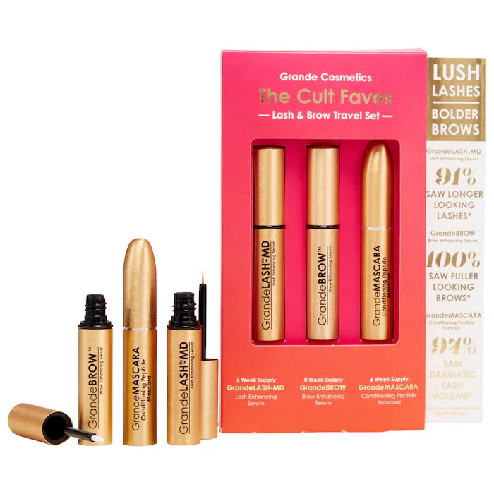 Mini Cult Faves Lash and Brow Serum Set - Grande Cosmetics
