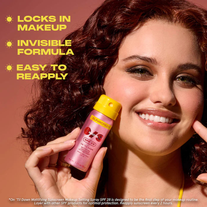 On 'Til Dawn Mattifying Sunscreen Makeup Setting Spray SPF 28 - One Size