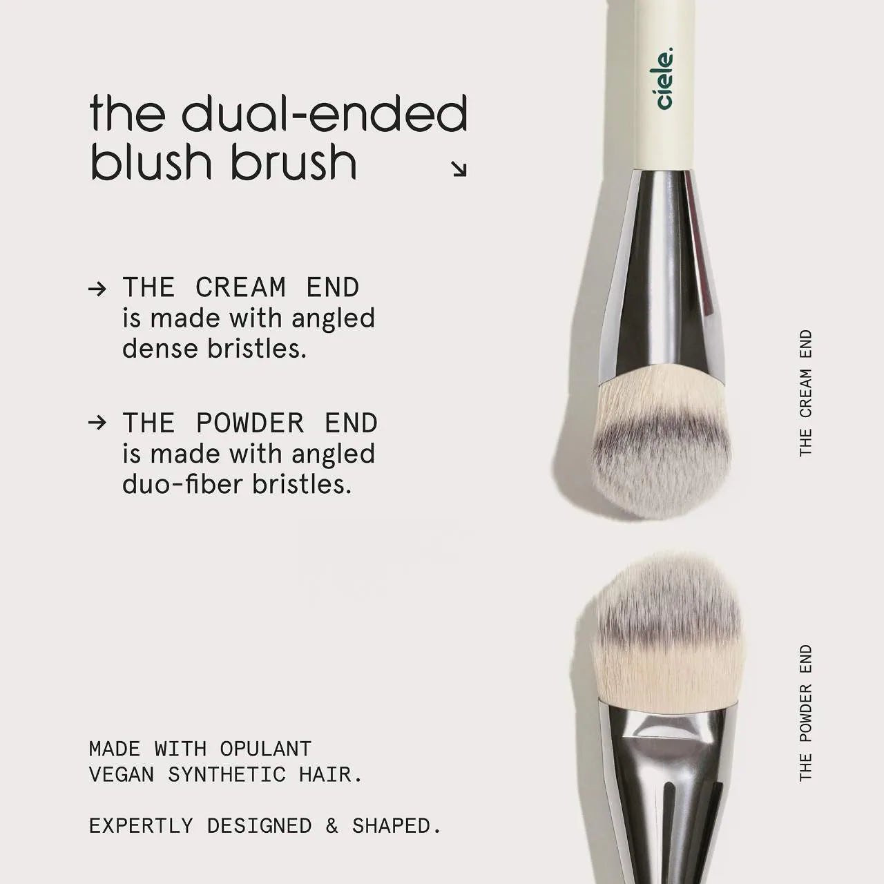 Dual-Ended Blush Brush - Ciele