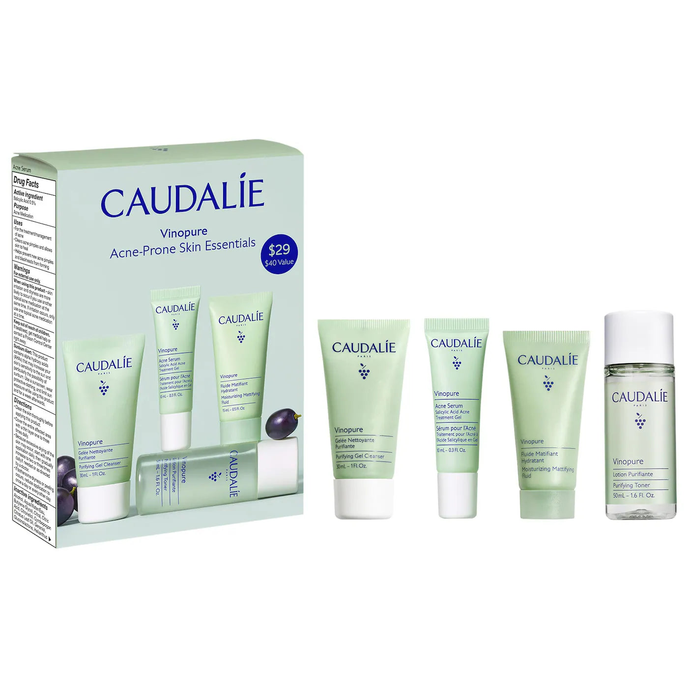 Caudalie Vinopure Acne-Prone Skin Essentials – CAUDALIE