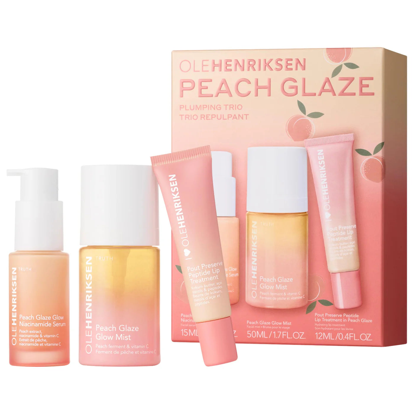 Peach Glaze Plumping Trio – OLEHENRIKSEN