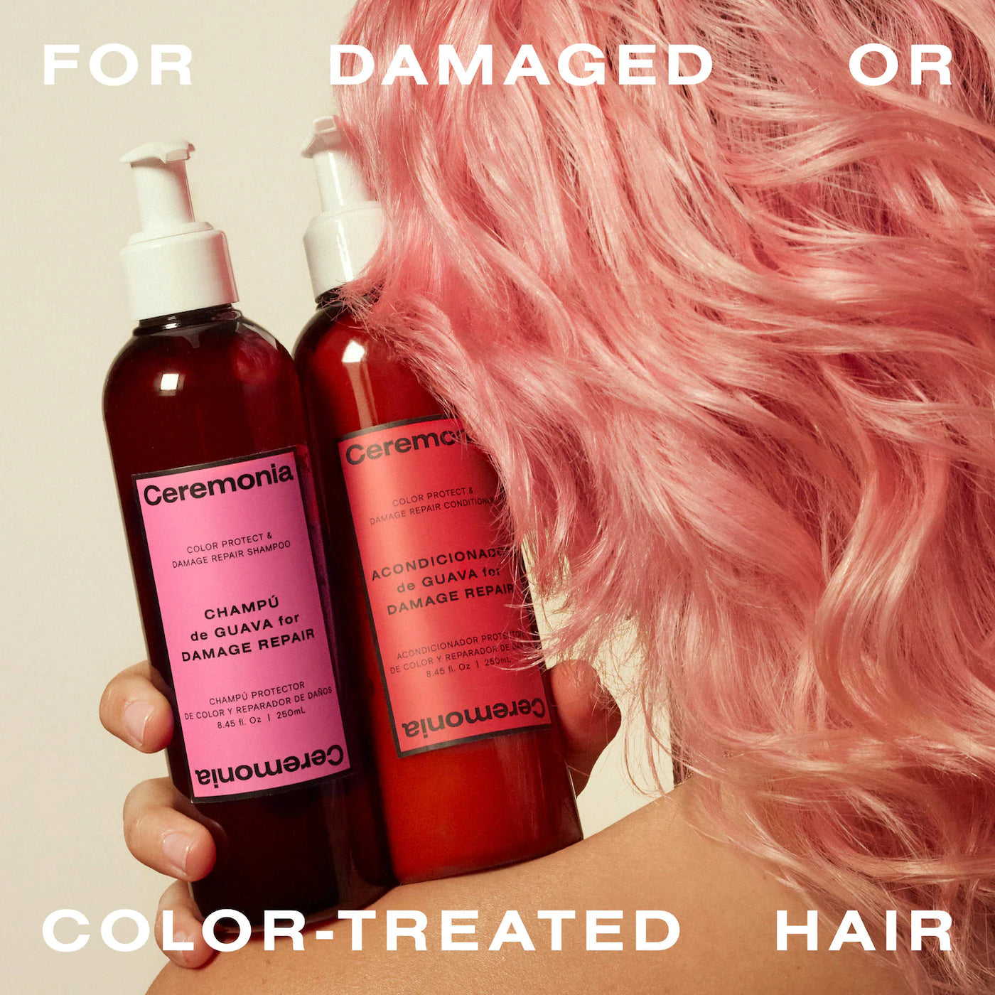 Guava Shampoo and Conditioner Duo for Damaged and Color Treated Hair - ceremonia
