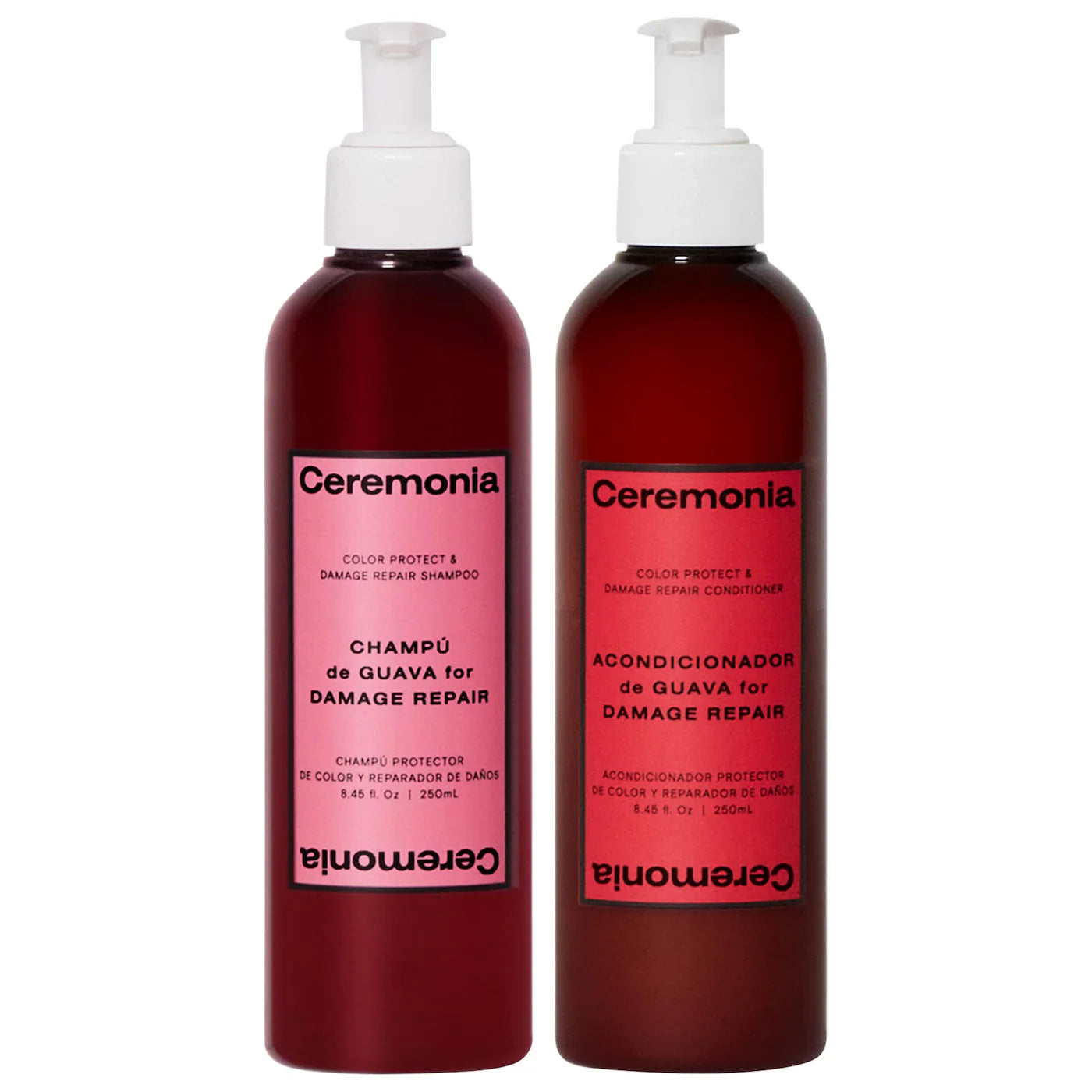Guava Shampoo and Conditioner Duo for Damaged and Color Treated Hair - ceremonia