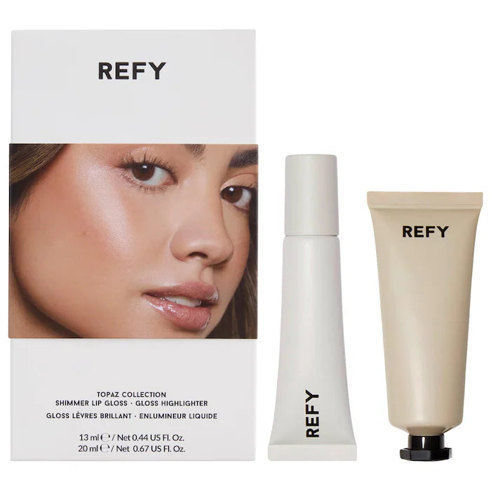 Topaz Collection: Shimmer Lip Gloss & Liquid Highlighter Set - REFY