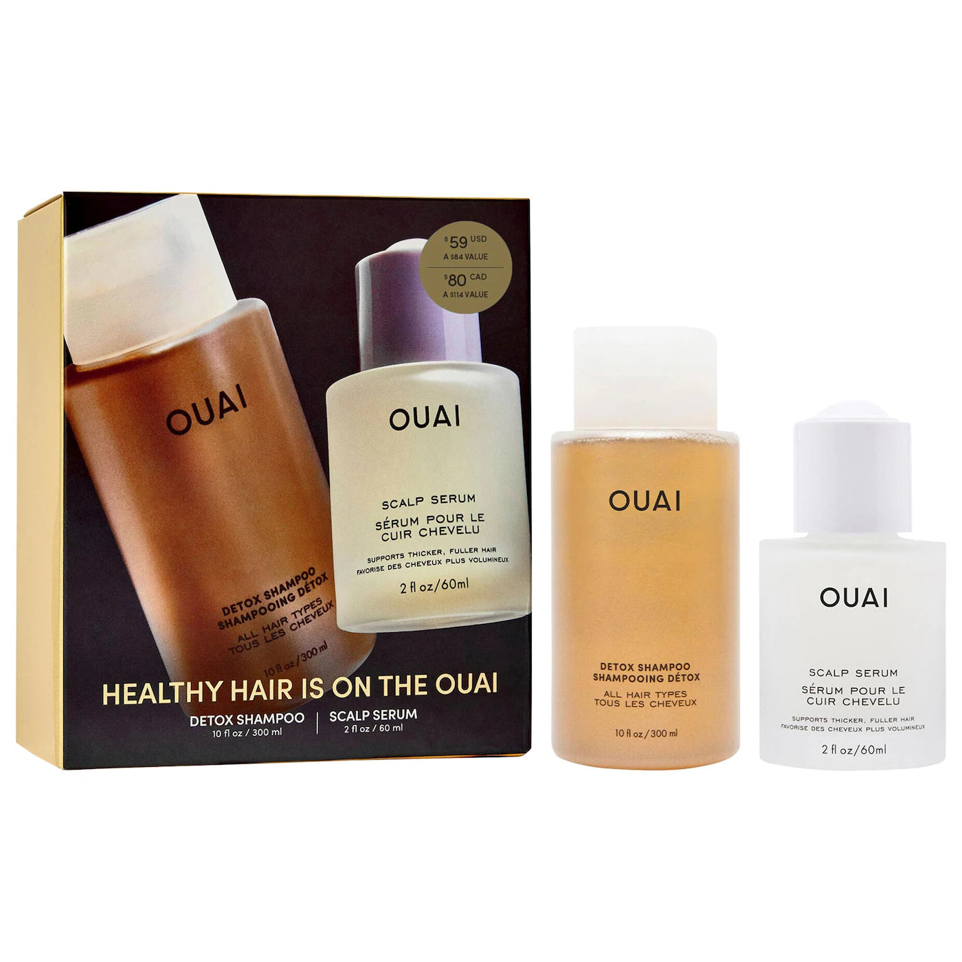 OUAI Detox Shampoo &amp; Scalp Serum Hair Gift Set – OUAI