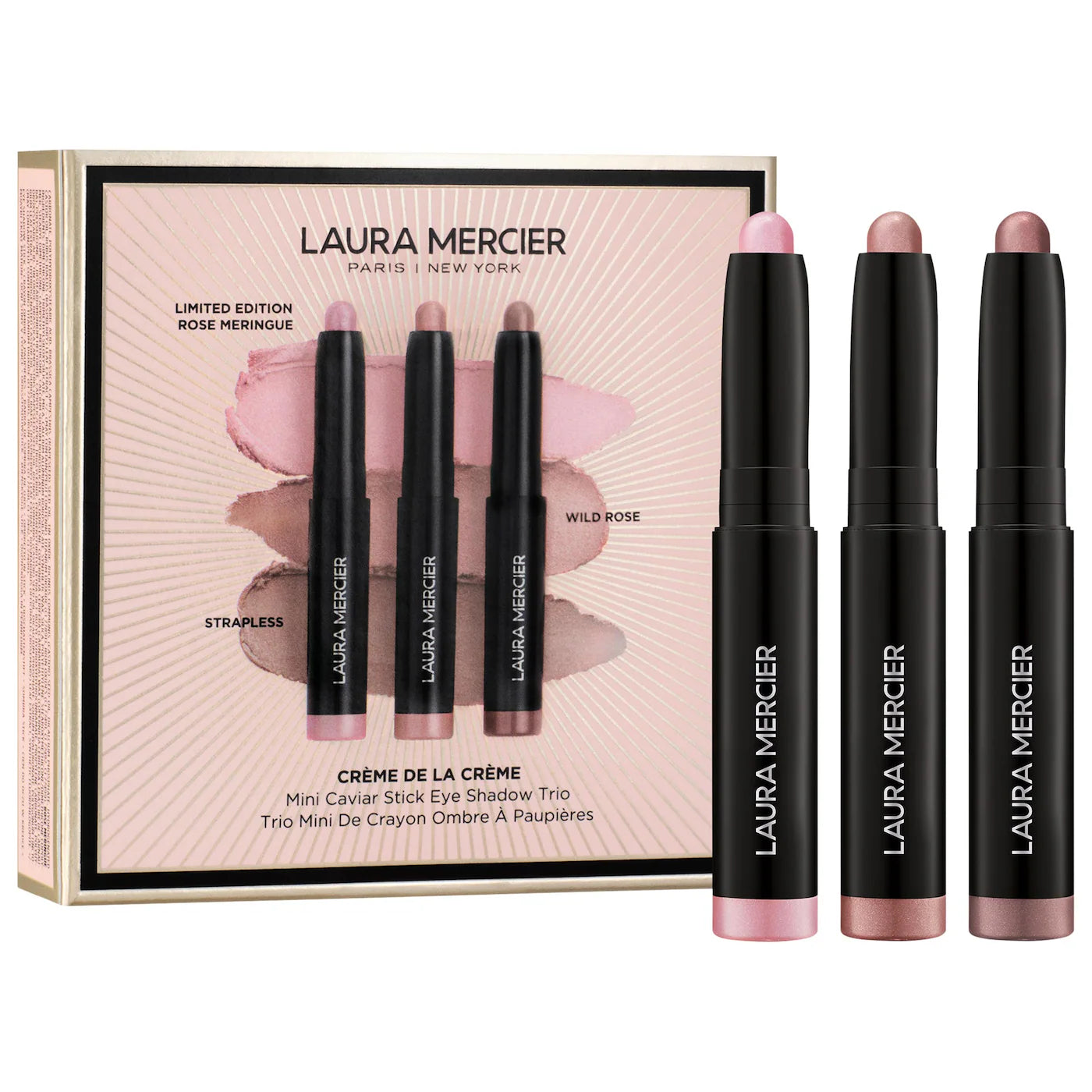 Laura Mercier Mini Crème De La Crème Caviar Stick Eyeshadow Trio Gift Set – LAURA MERCIER