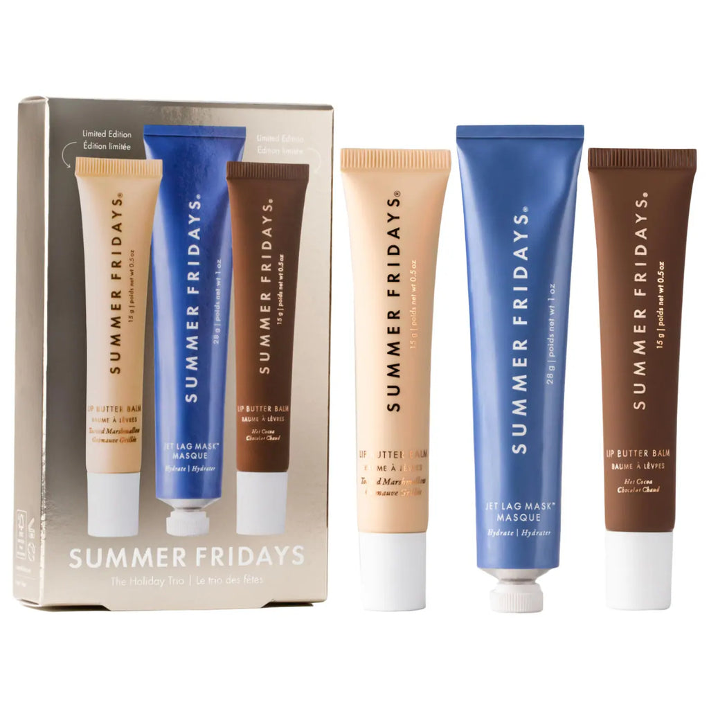 Summer Fridays The Holiday Trio Set with Lip Butter Balm in Hot Cocoa &amp; Toasted Marshmallow – SUMMER FRIDAYS