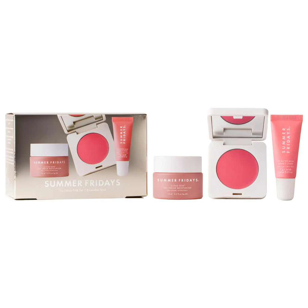 Summer Fridays The Dewy Pink Set with Mini Lip Butter Balm in Pink Sugar – SUMMER FRIDAYS