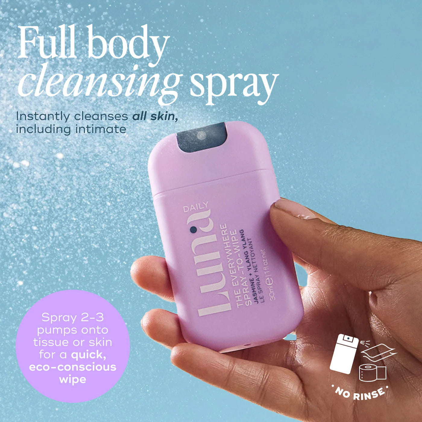 Luna Daily The Everywhere Spray-to-Wipe Mini Trio Holiday Set – LUNA DAILY