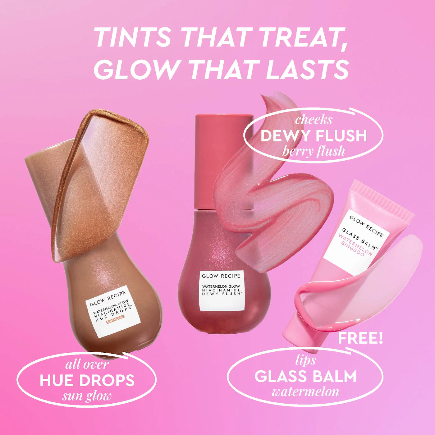 Glow Recipe Best of Glow Hues - Tinted Serum, Cheek &amp; Lip Gift Set – GLOW RECIPE