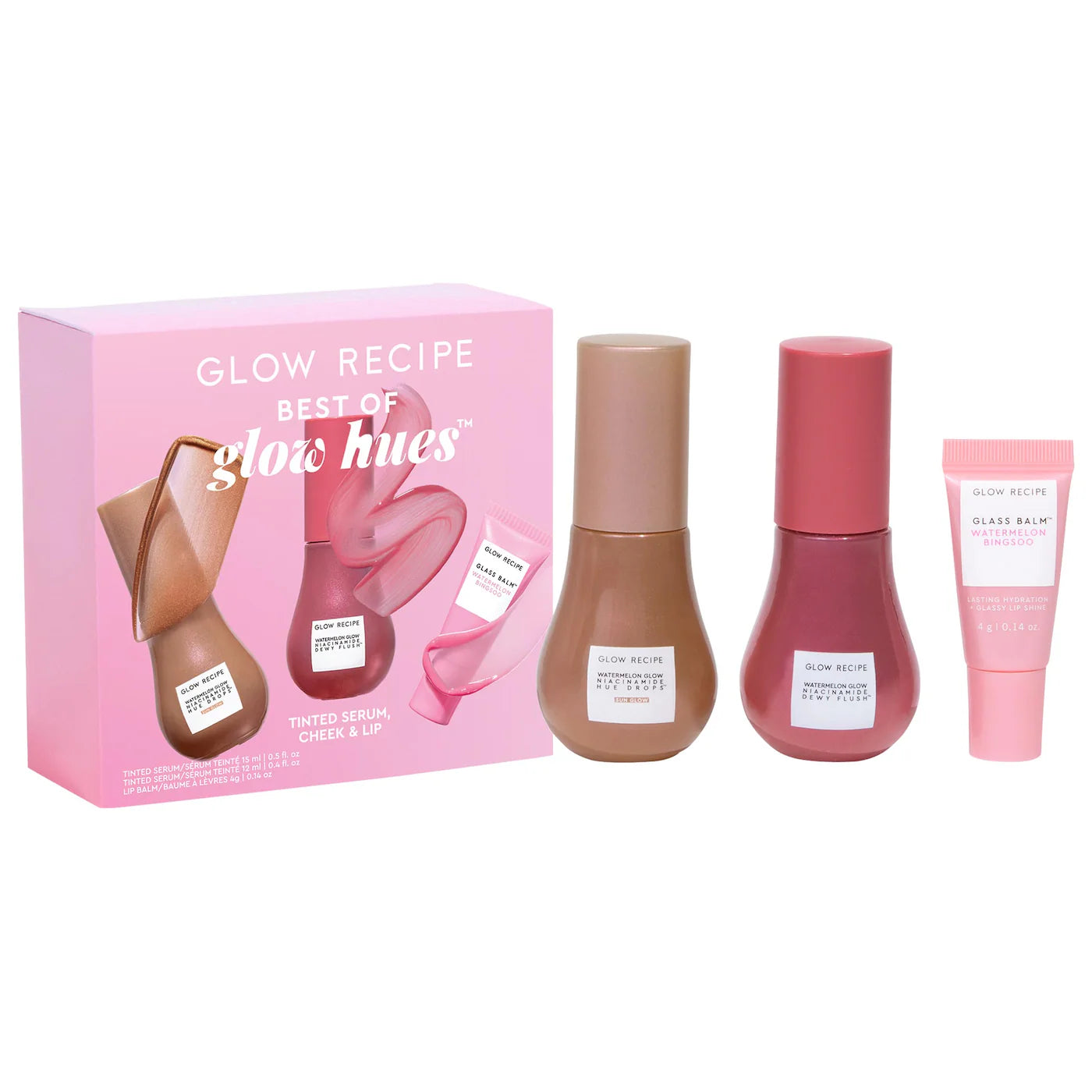 Glow Recipe Best of Glow Hues - Tinted Serum, Cheek &amp; Lip Gift Set – GLOW RECIPE