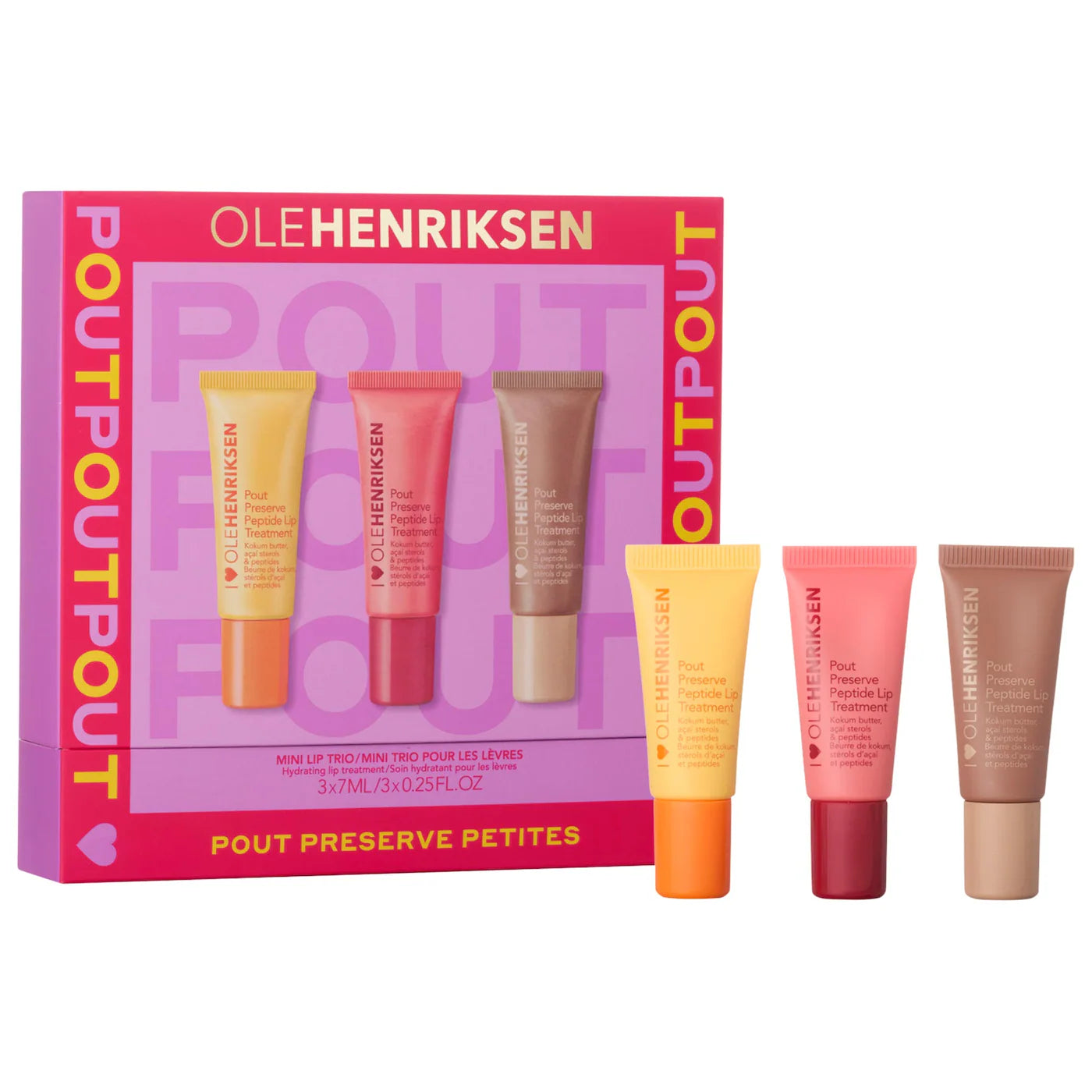 OLEHENRIKSEN Pout Preserve Petites Mini Lip Trio with Peptides – OLEHENRIKSEN