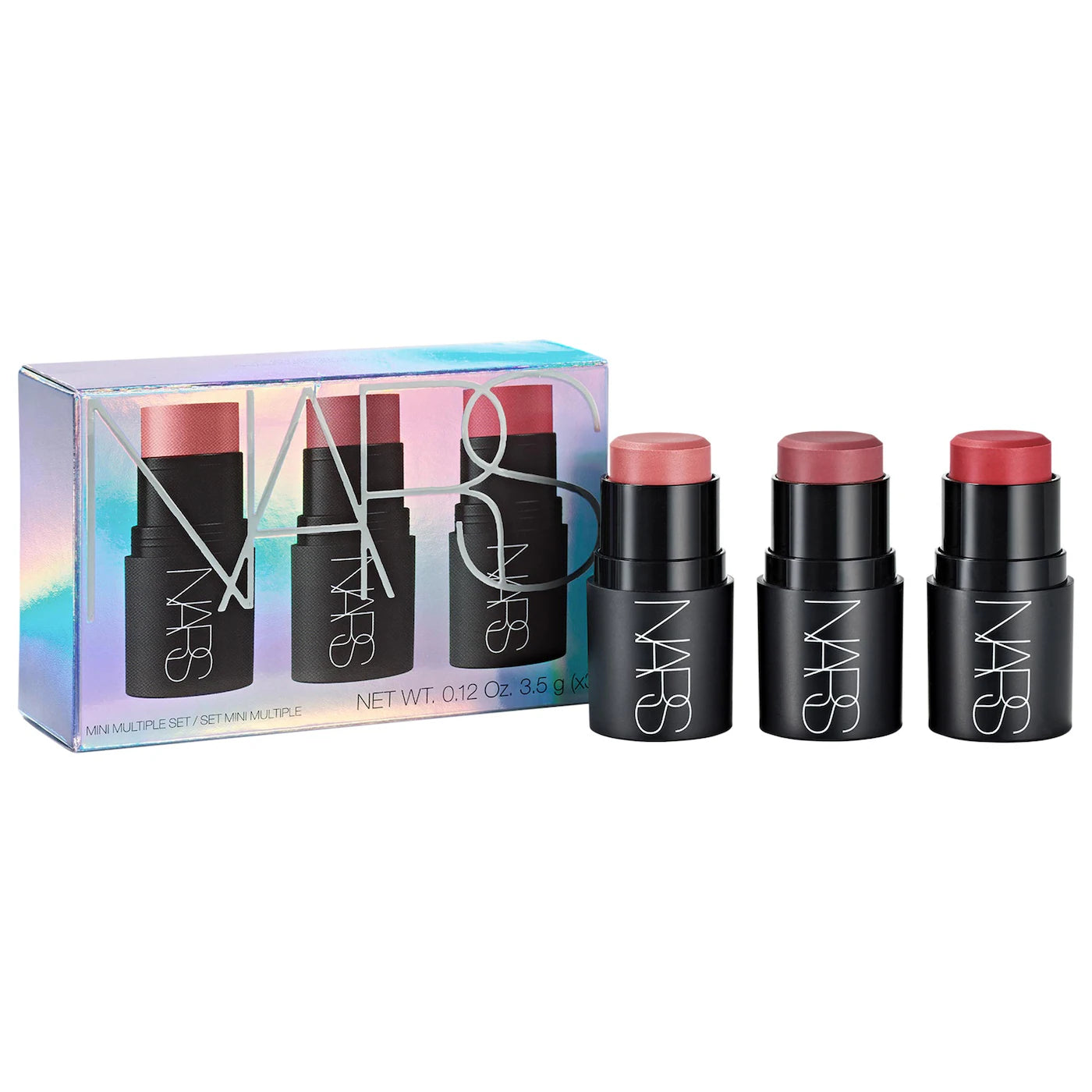 NARS Mini Multiple Soft Blur Blush Stick Set for Cheeks, Eyes, and Lips – NARS