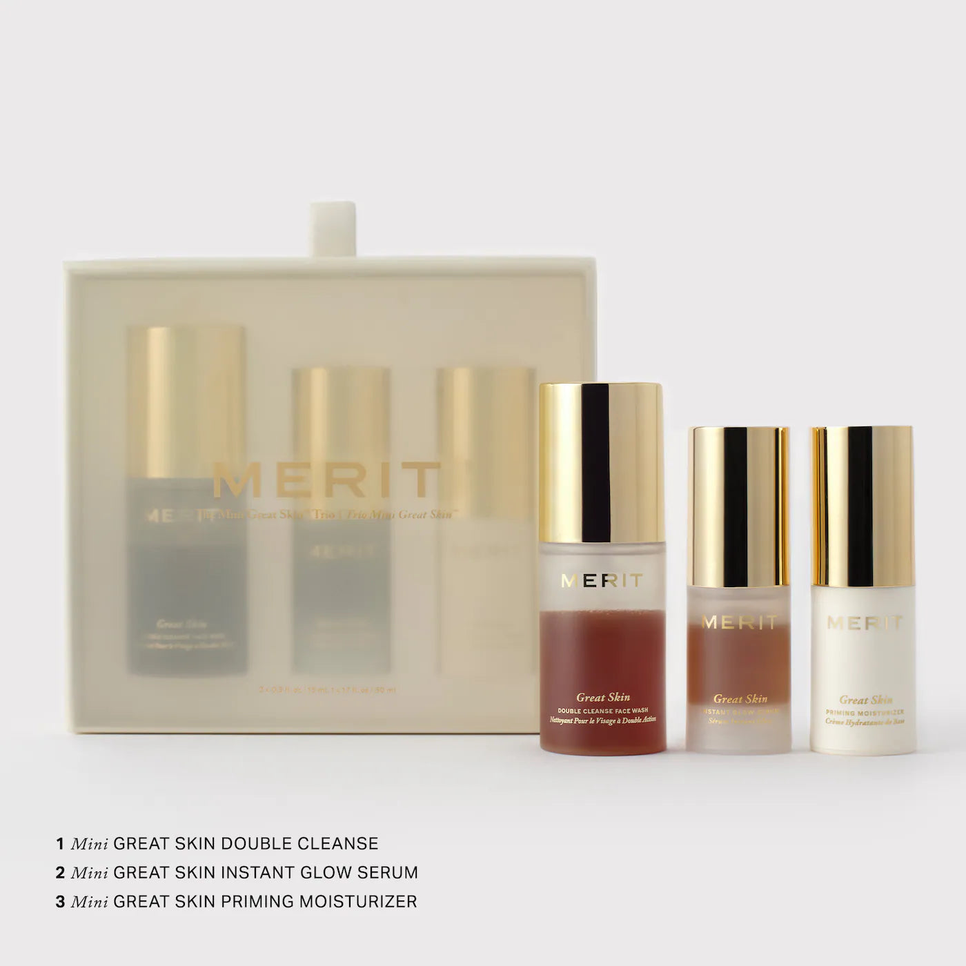 MERIT Mini Great Skin Skincare Essentials Gift Set – MERIT