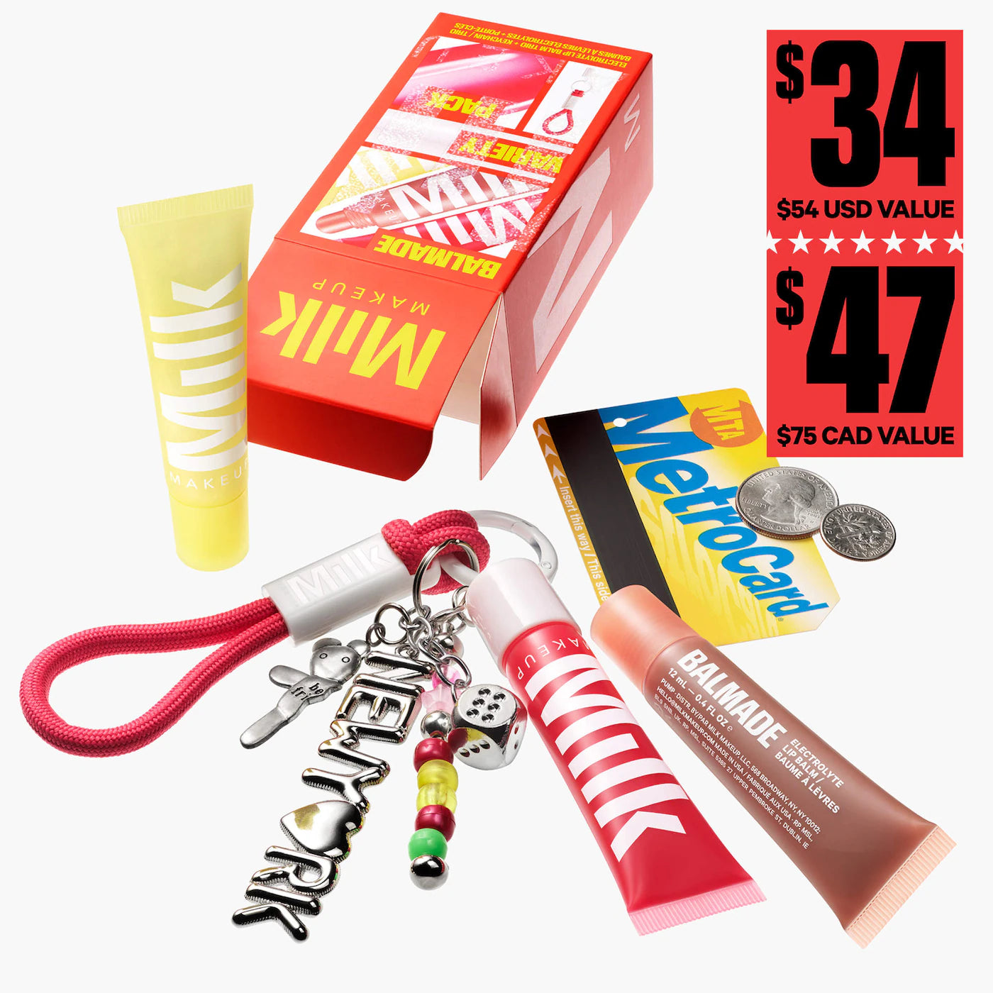 Milk Makeup Balmade Variety Pack Hydrating Lip Balm &amp; Keychain Gift Set – MILK MAKEUP